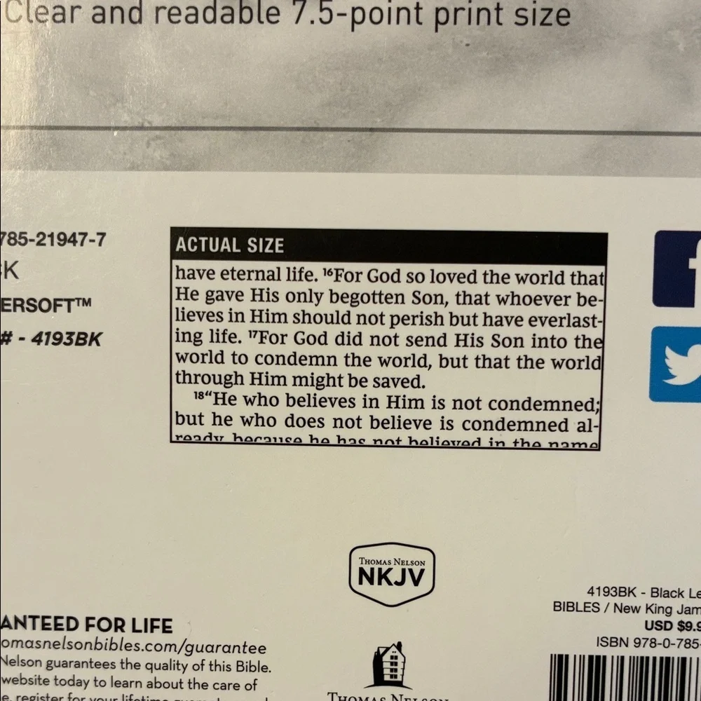 SOLD NKJV Holy Bible King James Soft Touch Edition By Thomas Nelson - Picture 9 of 16